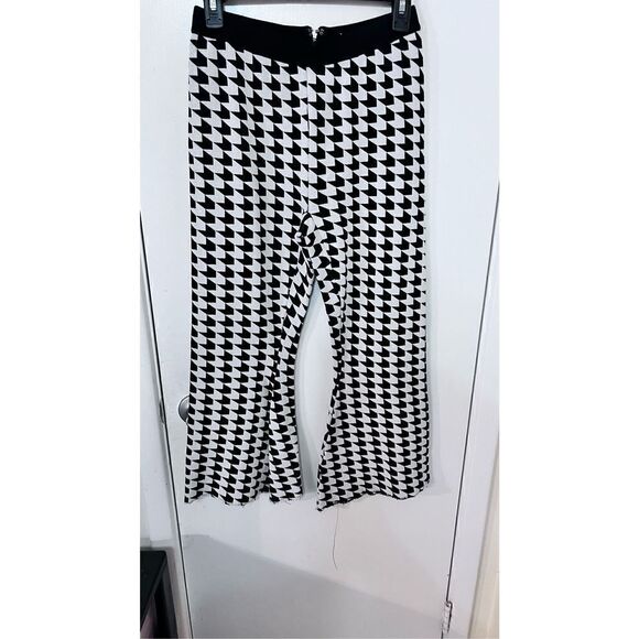 GOOD TIME USA HOUNDSTOOTH BACK ZIP PANTS WOMENS SIZE M - Picture 1 of 12